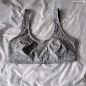 ALO Yoga Heather Gray Sports Bra
